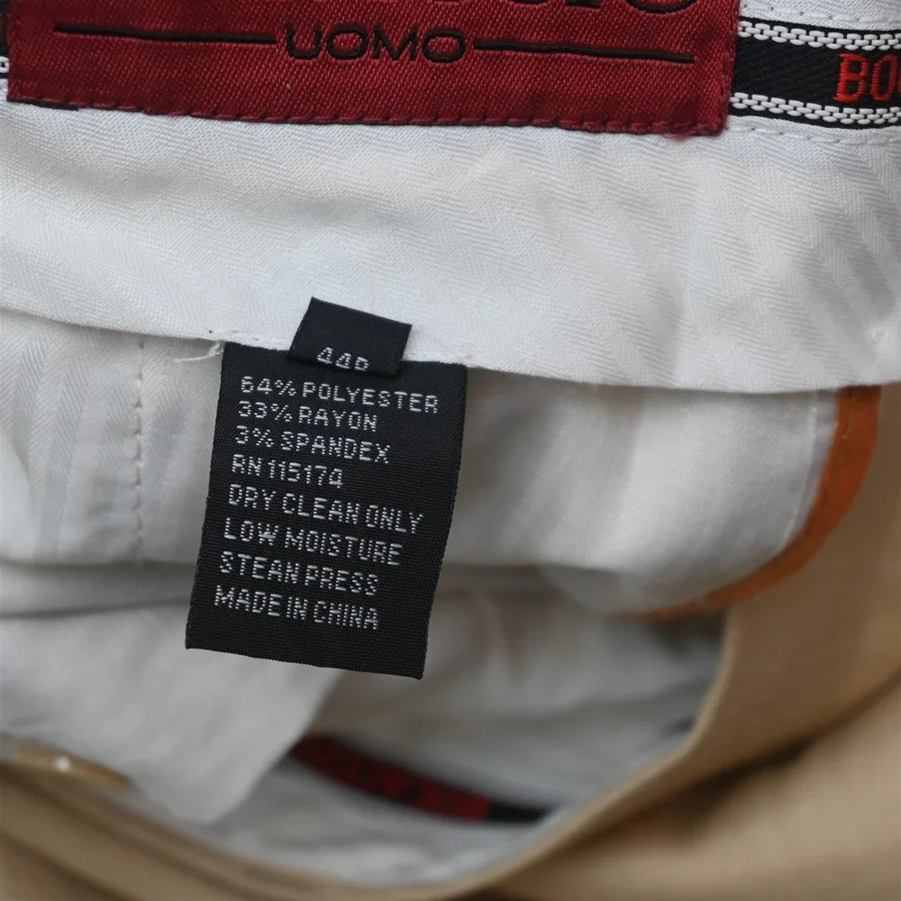 Bocaccio Uomo 50R 38x30 Khaki Mens Jacket Pants Suit